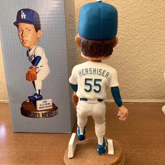 Official LOS ANGELES DODGERS 2012 OREL HERSHISER 50th Anniversary BOBBLEHEAD - Picture 6 of 7